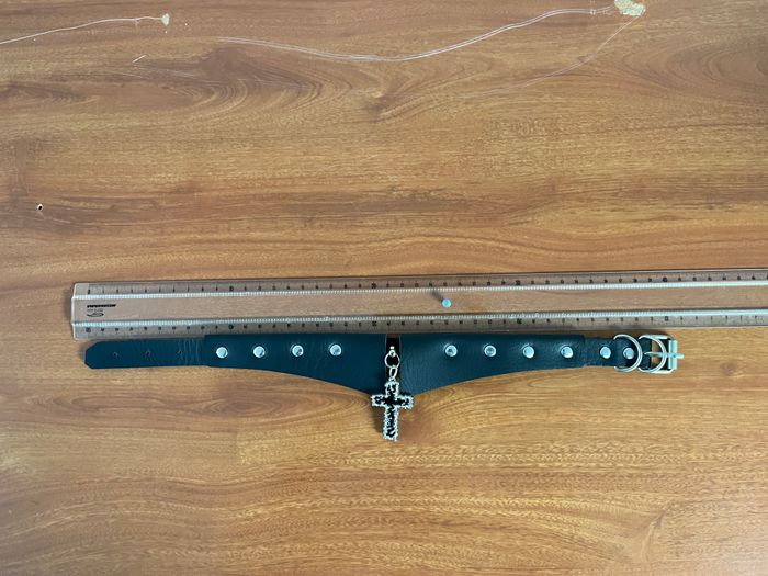Choker Crucifix. Forme Col. Gothique & Punk - photo numéro 5