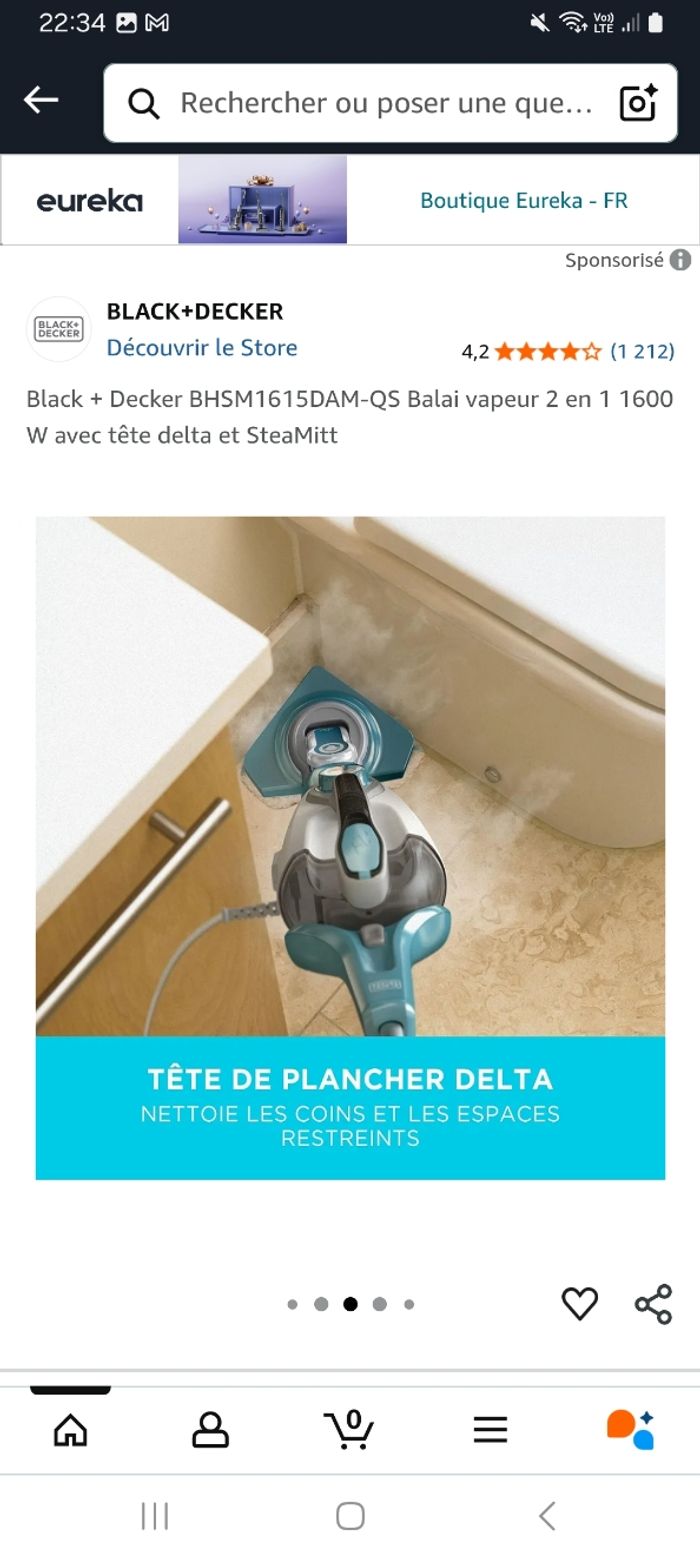 Balai vapeur black & decker - photo numéro 5