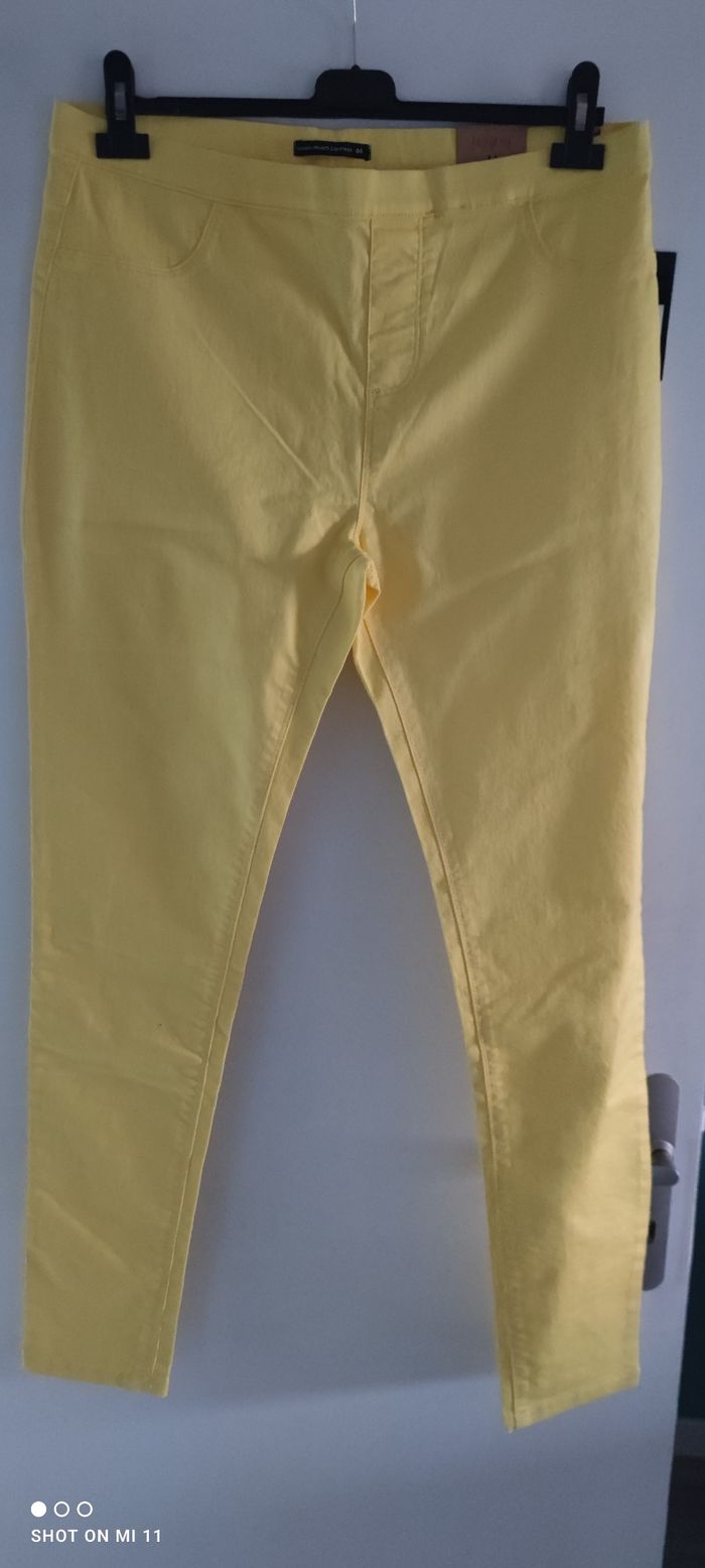 Jegging jaune neuf T44