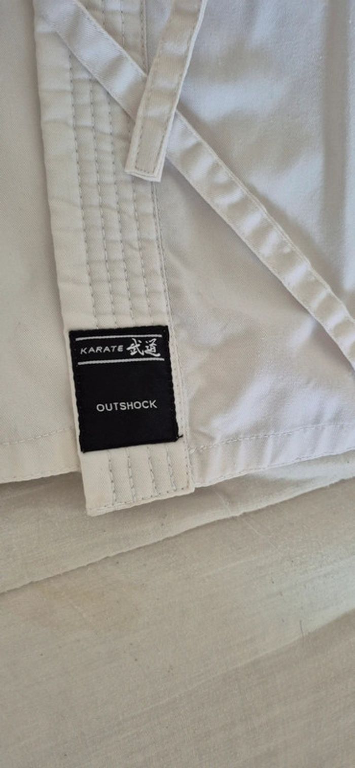 Kimono de karaté / sports de combat avec ceinture blanche outshock / décathlon - photo numéro 8