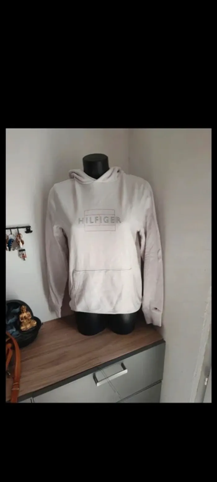 Sweat tommy hilfiger blanc taille 36