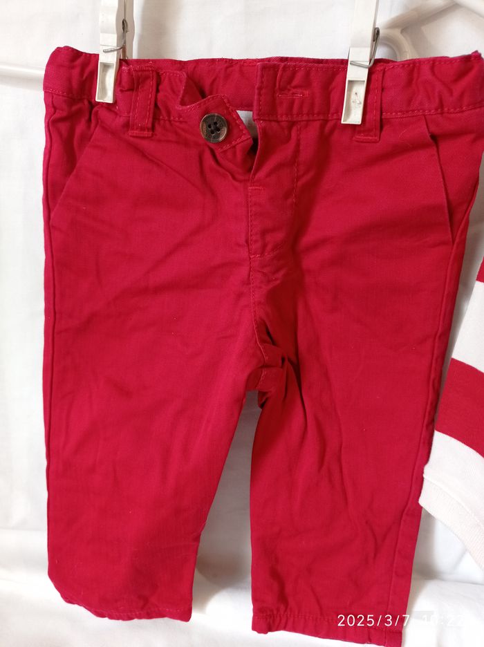 pantalon et haut de Natalys 6 mois ref 26 D3 - photo numéro 5