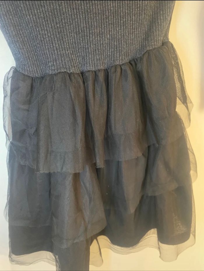Robe gris foncé fille 8ans - photo numéro 3