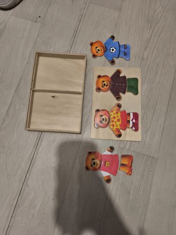 Puzzle bois ours