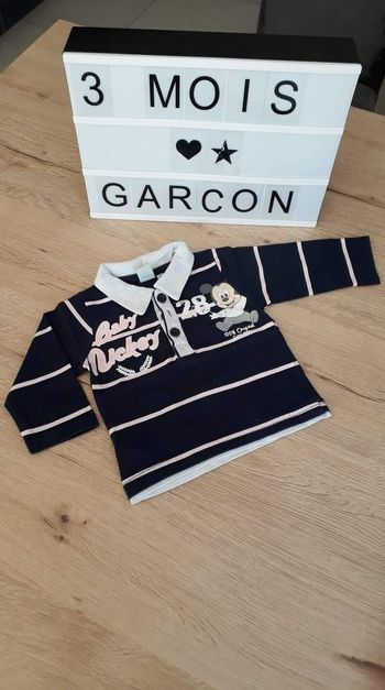 Polo manche longue mickey