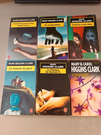 Lot 6 livres Mary Higgins Clark