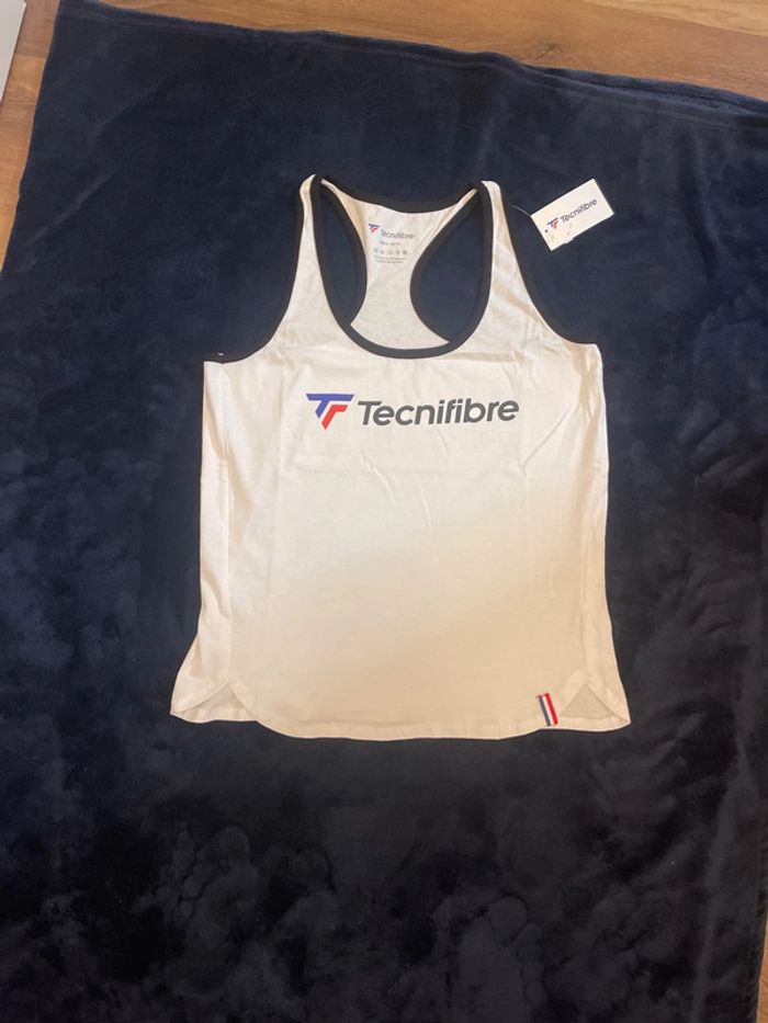 Tecnifibre - Lot de 2 Top Lady Cotton blanc taille S - photo numéro 2