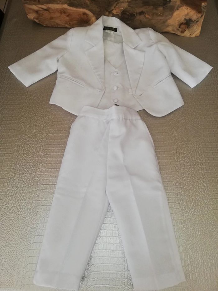 Costume 3 pièce blanc - photo numéro 2