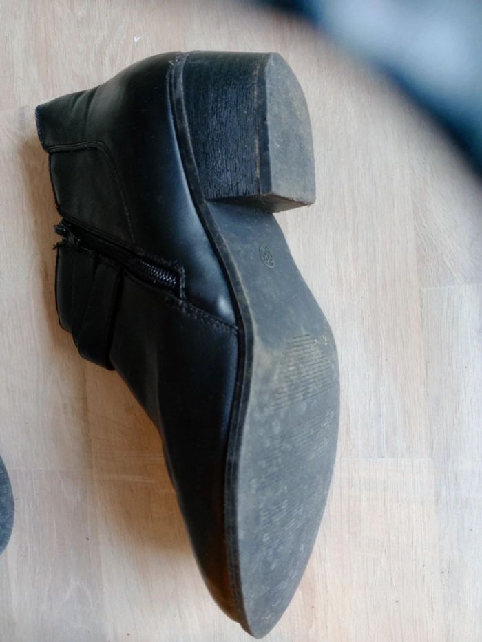 Bottines courtes femme 38 noir c79 - photo numéro 4