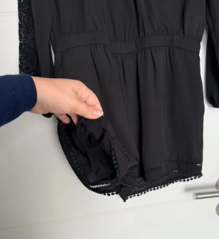 Combishort noir et dentelle Naf Naf taille M ou 38 - photo numéro 6