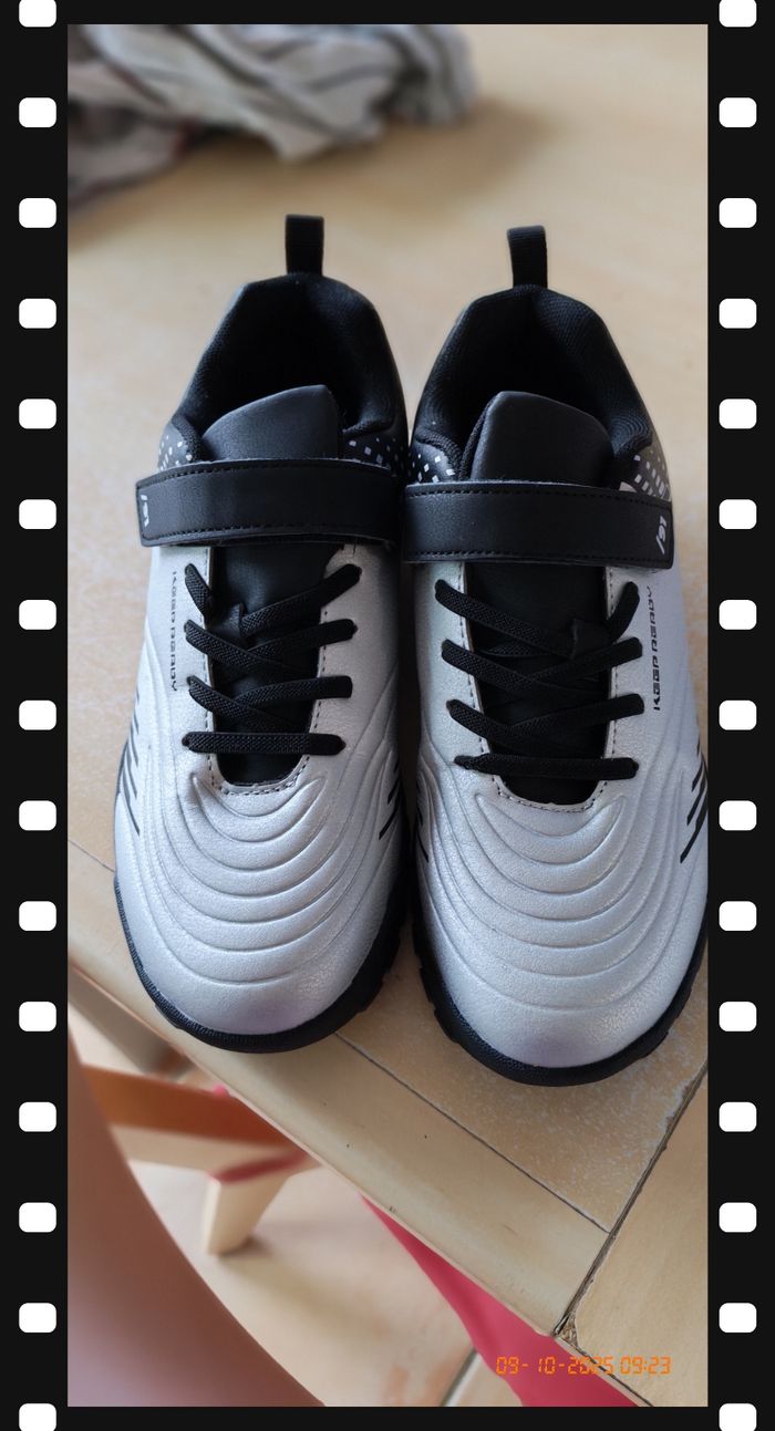 Basket grise métallisée neuve pour enfant garçon - photo numéro 6