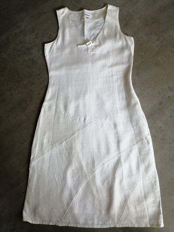 Robe mi longue blanche Taille 40 Etam