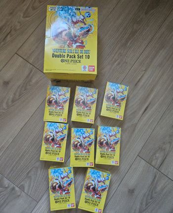 Display + 8 double pack Set 10 op15 Aventure Sur L'île De Dieu