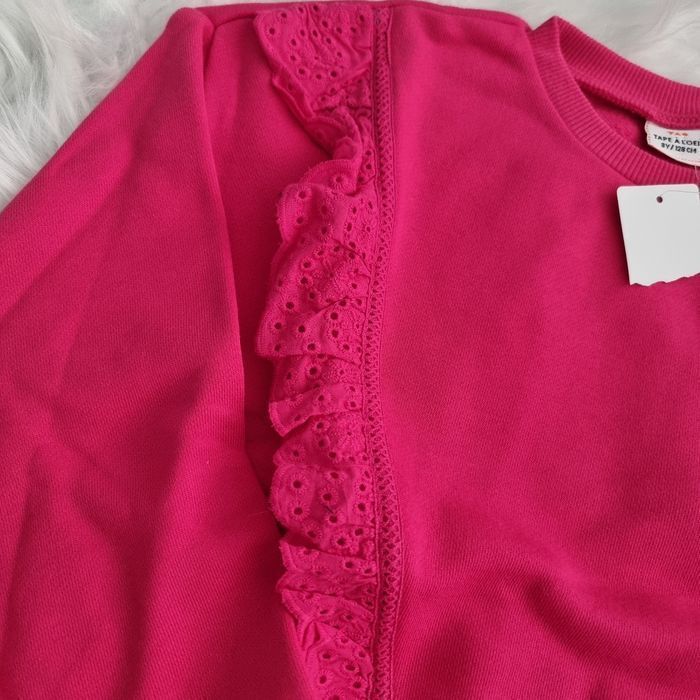 NEUF (non porté)🏷 🩷🩷🤩superbe sweat molleton  mi saison 8 ans fille 🩷🩷😍 - photo numéro 4