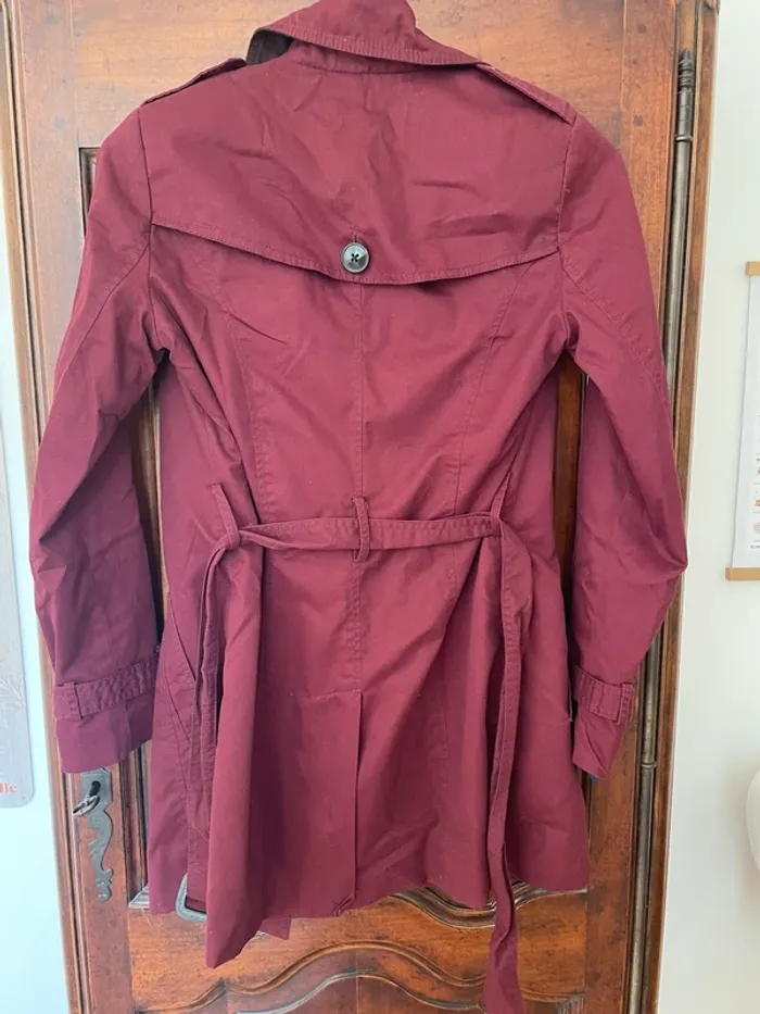 Trench bordeaux - photo numéro 4