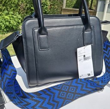 Sac à main Neuf Noir Bandoulière Bleu Noir