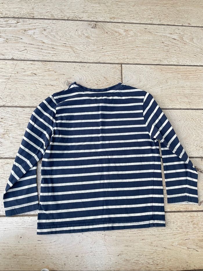 Teeshirt manches longues rayures 5 ans - photo numéro 4