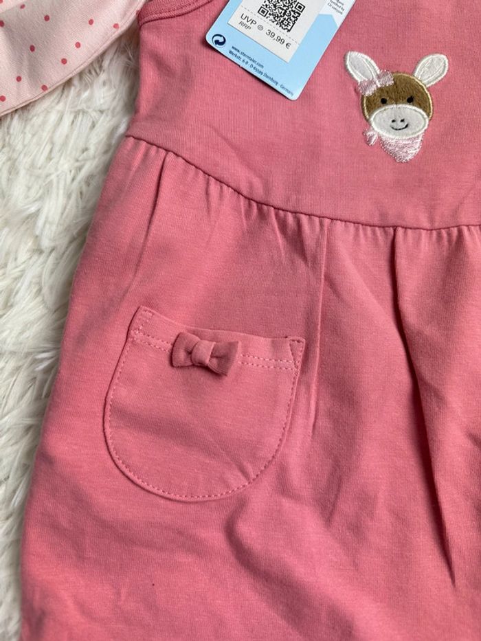 Ensemble salopette et t-shirt manches longues taille 3-6 mois Sterntaler - photo numéro 2