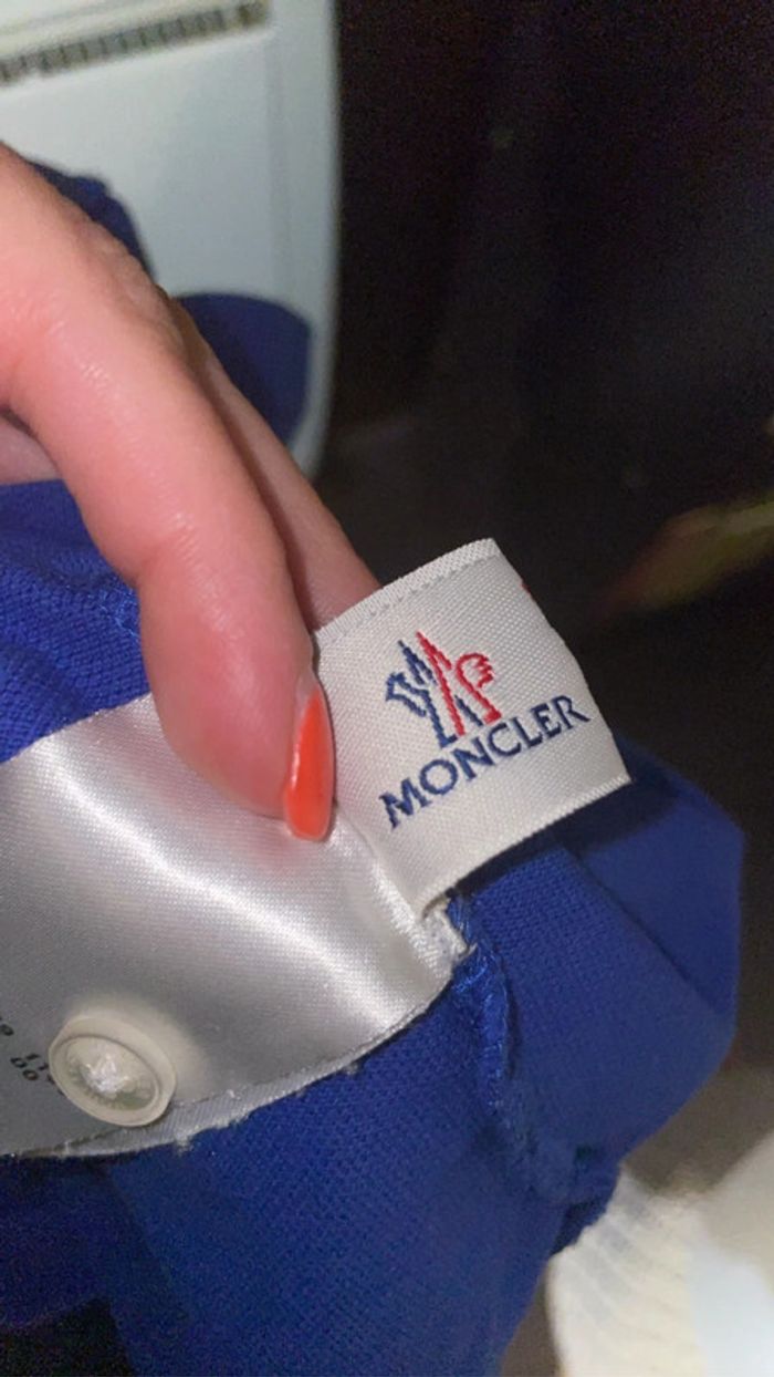 Polo Bleu Moncler TL - photo numéro 7