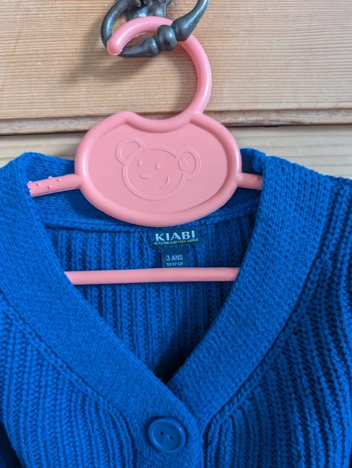 Gilet bleu électrique 3 ans - photo numéro 2