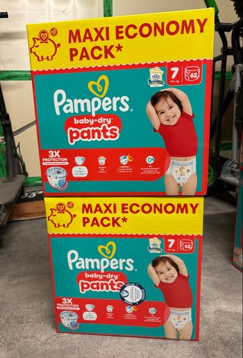 Lot de 2 packs Pampers taille 7