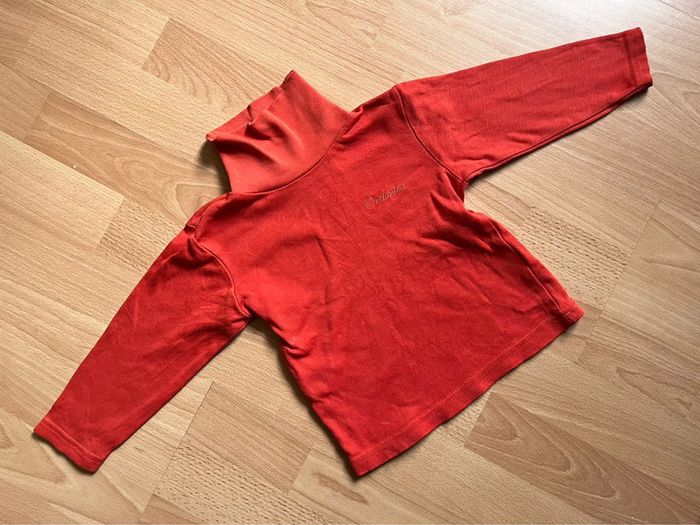 Beau sous-pull orange Orchestra T. 2 ans/92 cm garçon TBE