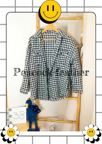 Veste blanche et noire shein 38