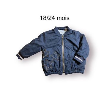 Mango Manteau Blouson bleu marine Taille 18/24 mois