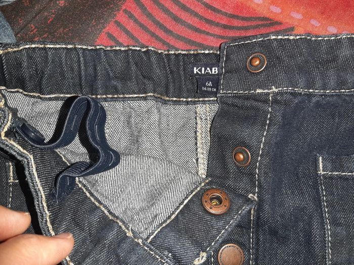 Jupe en jean à pressions 6ans - photo numéro 3