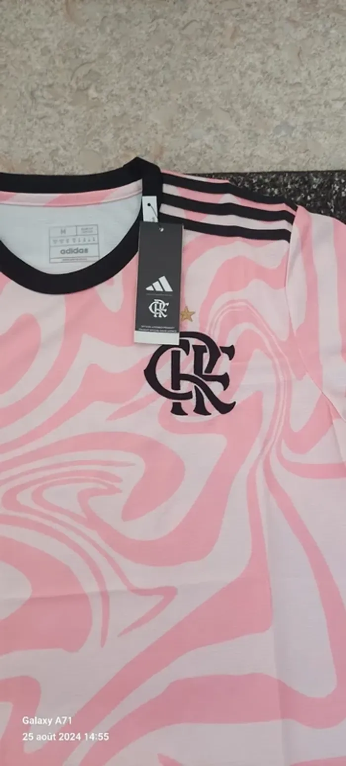 Maillot Flamengo brésil 2024 rose neuf taille XXL - photo numéro 4