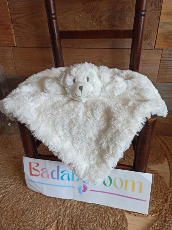 Doudou ours blanc Sheldon international tbe - photo numéro 2