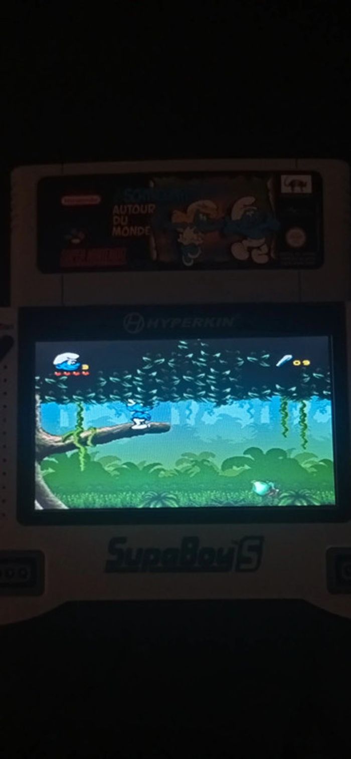😍 rétro gaming les Schtroumpfs autour du monde super Nintendo SNES euro - photo numéro 9