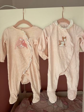 Lot de deux pyjamas, sergent Major en velours, 6 mois