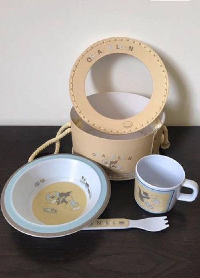les noukie s pour enfant coffret repas en mélamine oscar et léon
