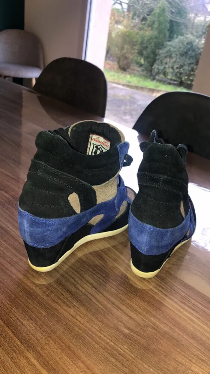 Bottine Ash marron, noir et bleu en 36 - photo numéro 3