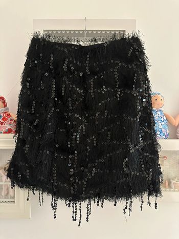 Jupe strass / plumes