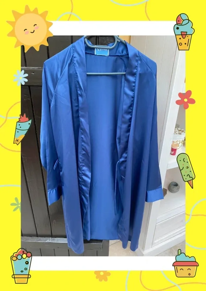 Peignoir Etam M 38 bleu