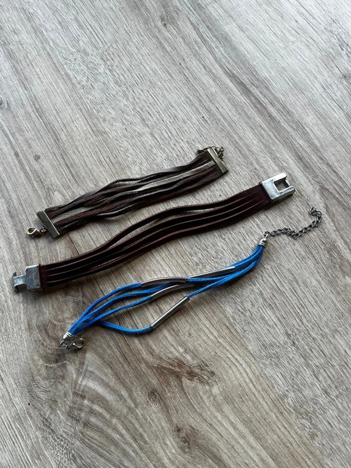 Lot de bracelets en cuir - photo numéro 2