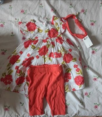 Ensemble robe pantalon bandeau 6 mois