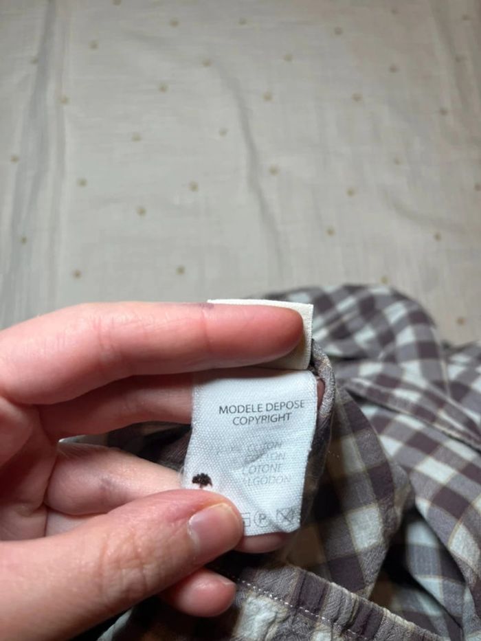 Blouse à carreaux Bonton 4 ans - photo numéro 3