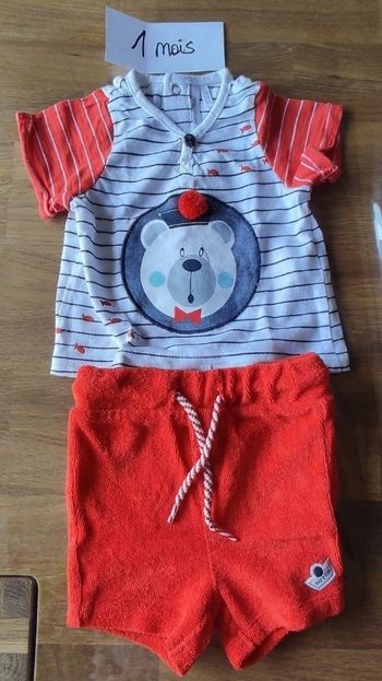 Ensemble garçon 1 mois