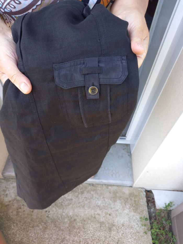 Jupe en lin noir - photo numéro 6