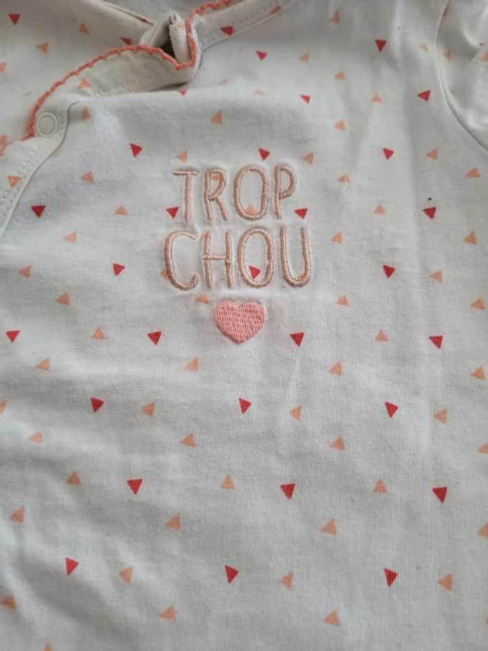 Grenouillère trop chou cœur - photo numéro 2