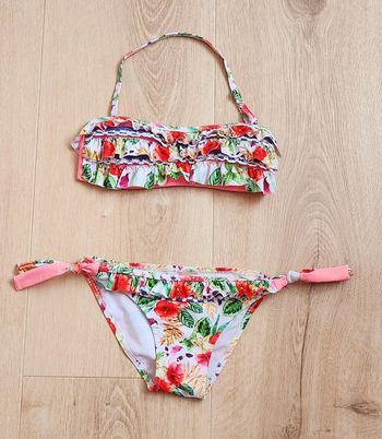 Maillot de bain 👙 2 pièces fleurs 🌸 multicolore taille 7/8 ans Yes! Do Kids