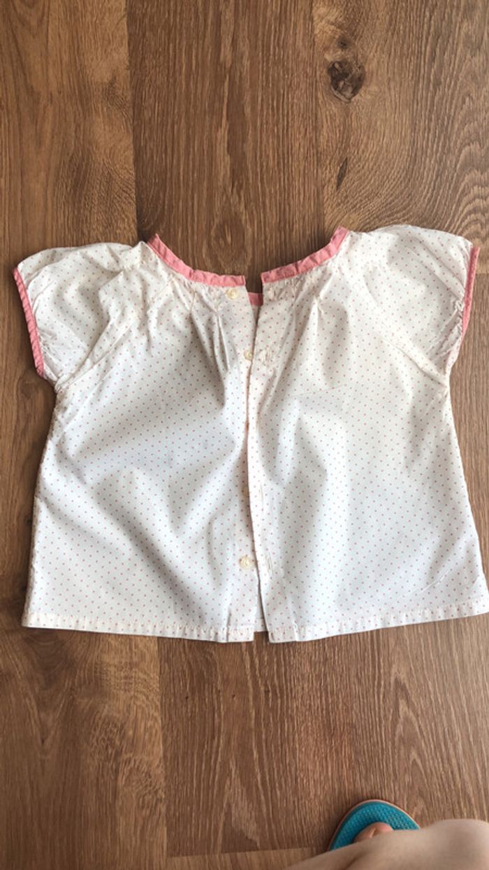 Chemisier blouse fille Natalys 18 mois - photo numéro 2