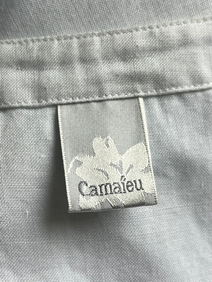 Blouse débardeur blanche col en V camaïeu L - photo numéro 6