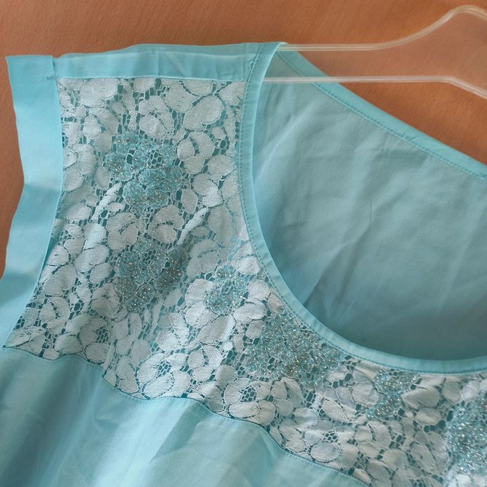Tunique sans manche turquoise - photo numéro 2