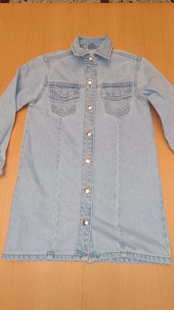 Robe en jean bleu clair