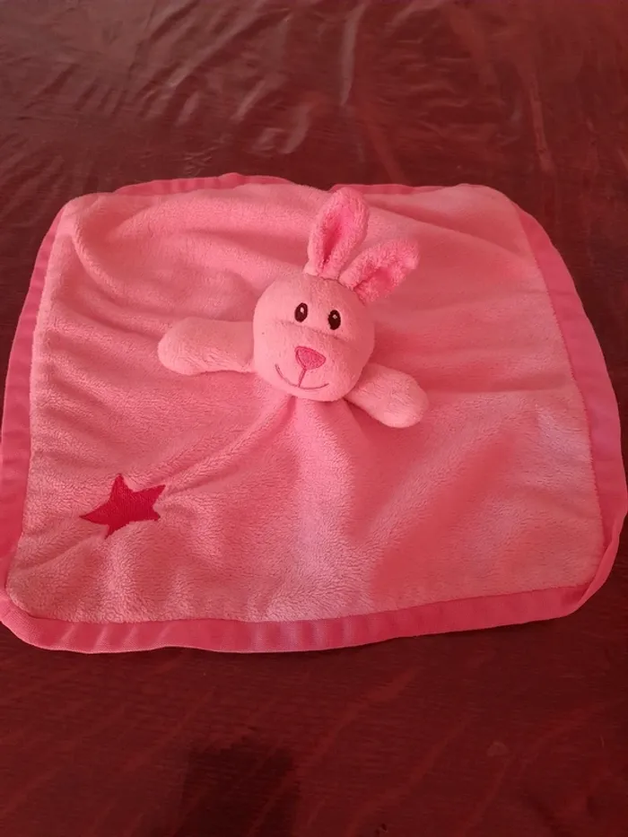 Doudou carré lapin - photo numéro 3