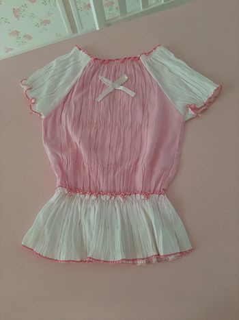Haut fille gauffré taille 8ans